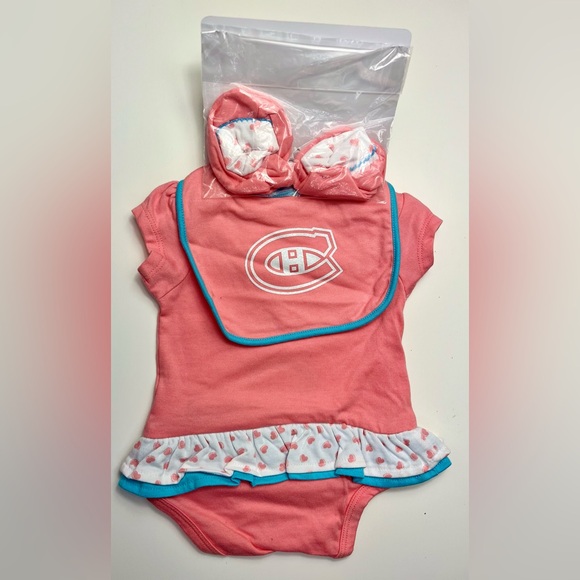 Montreal Canadians 0-3 months 3pc - Picture 2 of 3